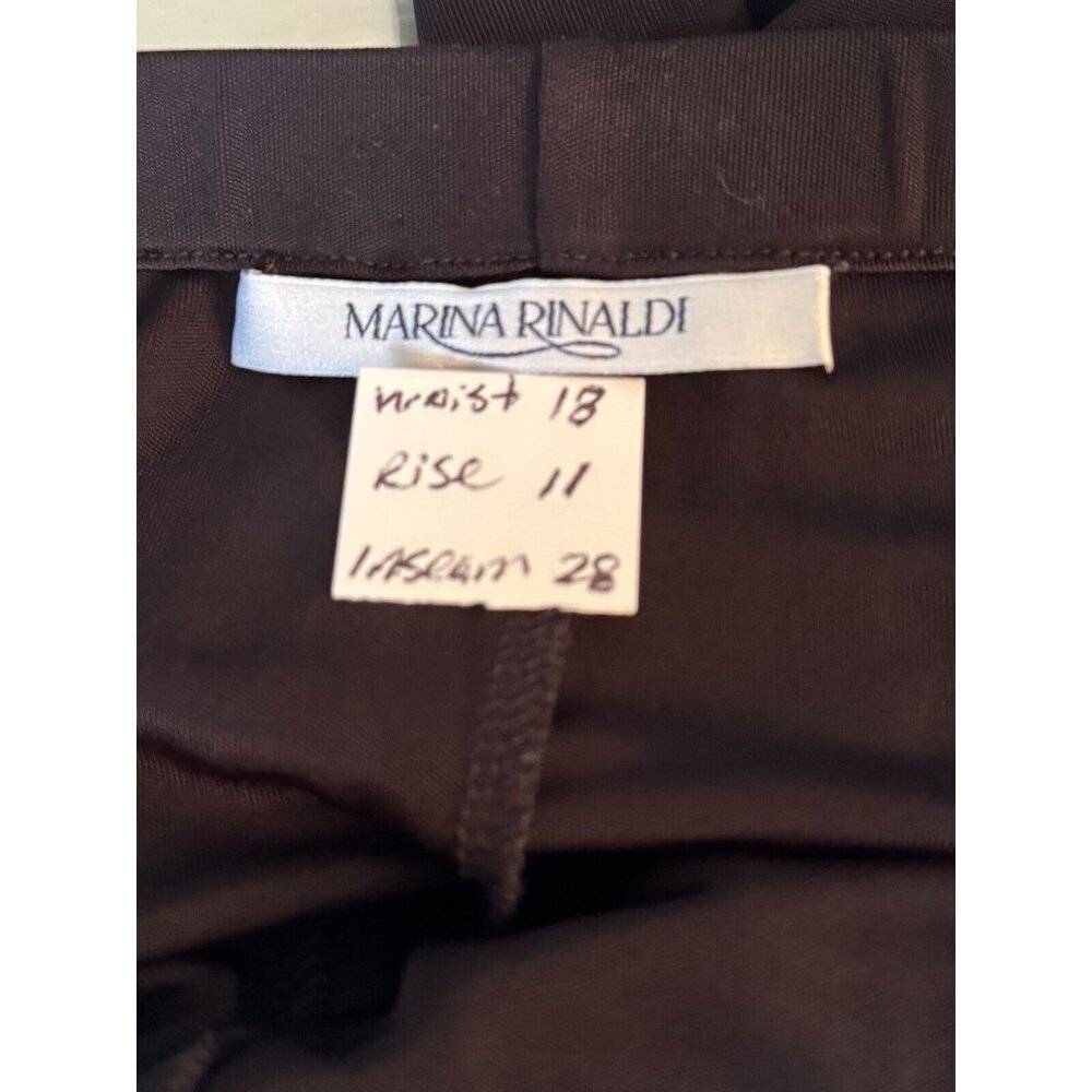 Marina Rinaldi Womens Large Slinky Pants Black Ubicato Knitted Quiet Luxury - Picture 2 of 9
